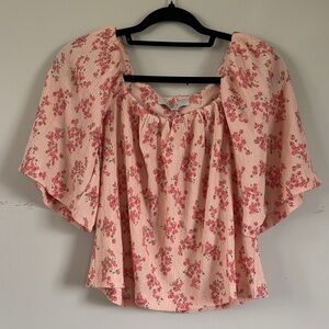 LOFT Pink Floral Women's Blouse